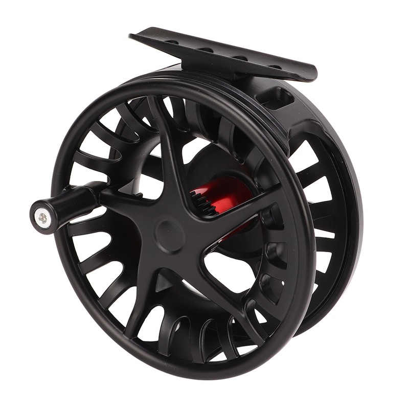 Fly Fishing Reel with Release Black Aluminium Alloy Large Line