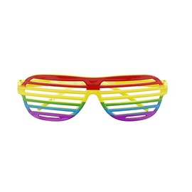 Zac's Alter Ego Unisex Neon Fancy Dress Clubber Shutter Shades