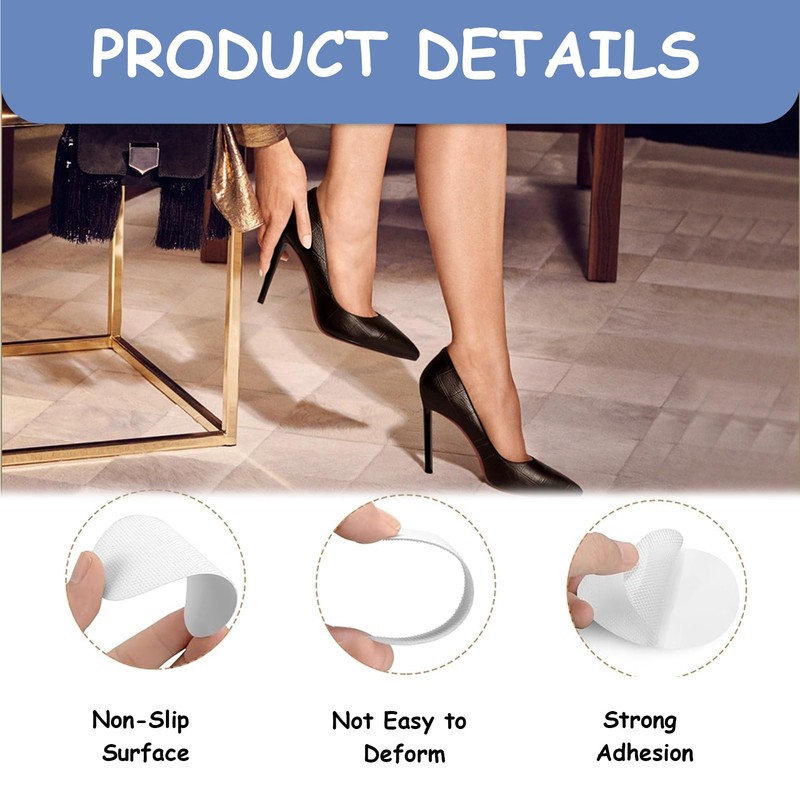 Pack of 12 Non-Slip Sole Pads, Non-Slip Shoe Soles, Non-Slip