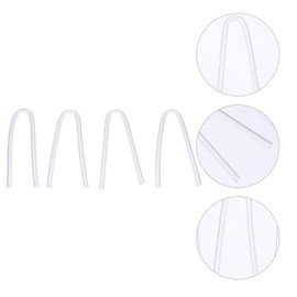 Hemobllo BTE Earmold - 4 tubos de audífono reemplazables BTE para audífonos, tubo de PVC para audífonos, tubo de ayuda para audífonos, molde de oído, bricolaje