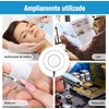 ALIMOTA Lupa con Luz LED 5X, Pinza y Brazo Ajustable