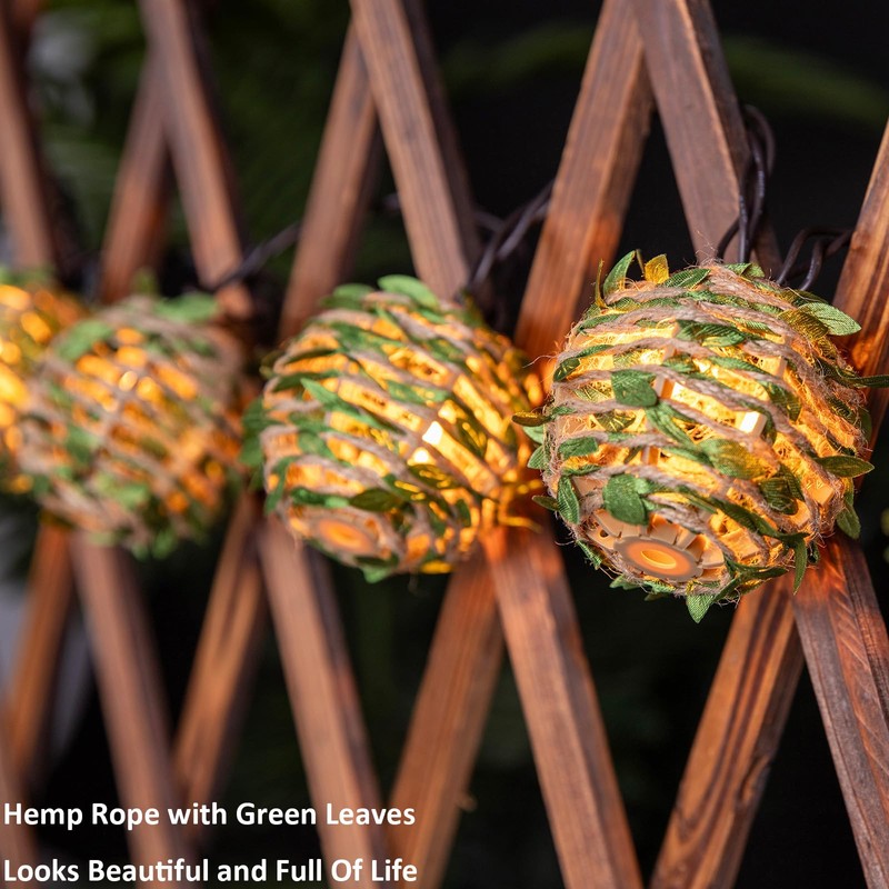 Decorative Lantern String Lights, Outdoor Plug in Hanging Lights with