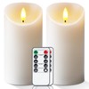 5plots 6" x 3" Flickering Flameless Candles - Battery Operated