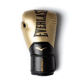 Everlast Unisex - Adult Boxing Gloves Pro Style Elite Gloves Gold 10 oz