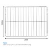 WB48T10063 AP4538468 Oven Rack Replacement 24x17 Inch Compatible with GE
