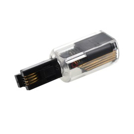 Phone Cord Detangler, Handset Wireless Anti-Tangle Rotatable Landline Telephone Accessory Untangler Clear and Black, 5pcs