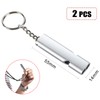 Emergency Survival Whistle Double Tubes Safety Whistles 2 pack with