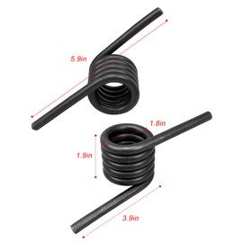 AUGREX 1 par de resortes de rampas de remolque para remolque con A, resortes helicoidales de remolque resistentes reemplazan a izquierda 3034278 ST9437L y lado derecho 3034279 ST9437R