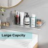 Wall Mounted Storage Organizer Bins Organizing Shelf Basket Clear Plastic