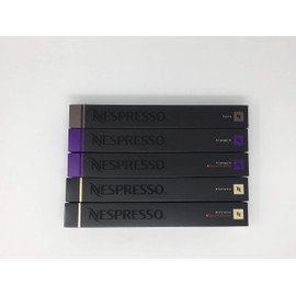 Nespresso - Variety Pack - 50 Capsules - Ristretto - Arpeggio - Roma - Ristretto Decaffeinato - Arpeggio Decaffeinato - Intense & Decaf Mix