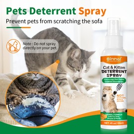 AIQIUSHA Cat Repellents Sprays,240ML,Anti Pee & Anti Scratch Furniture & Anti Scratching Plants,Suit for Indoor & Outdoor,Establish Boundaries & Keep Cat Off,Safe for Children & Plant