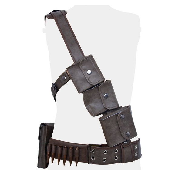 miccostumes Men's Survivor Cosplay Belts Set (men large)