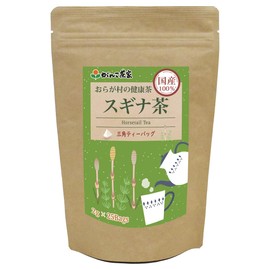 Ganko Tea House 100% Domestic Oraga Village Health Tea Horsetail Tea 1.8 oz (50 g) (0.08 oz (2 g) x 25 Bags / Tea Bag Without String ), Made in Japan, Horsetail Tsukushi, Herbal Tea, Health Tea, Ice
