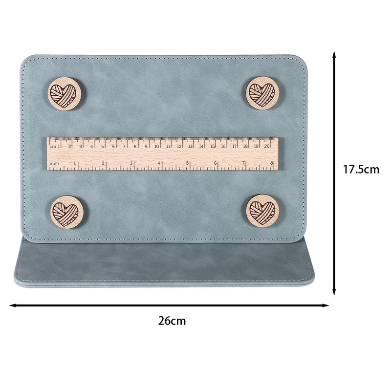 Sarini Magnetic Pattern Holder, Foldable Knitting Chart Holder with Magnetic