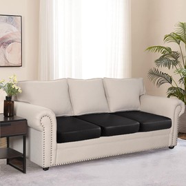 NC HOME PU Leather Couch Sofa Cushion Slipcover Water-Proof RV Seat Covers Furniture Protector Slip Cover for Settee Seater Replacement, Pet