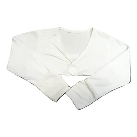 EDENSWEAR Zinc-Filled Rayon Eczema Face Anti-scratch Sleeve Cover Vest (6Months White)