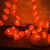 Dreamworth Red Lantern String Lights 33ft/10m 100 LEDs Hanging Lanterns