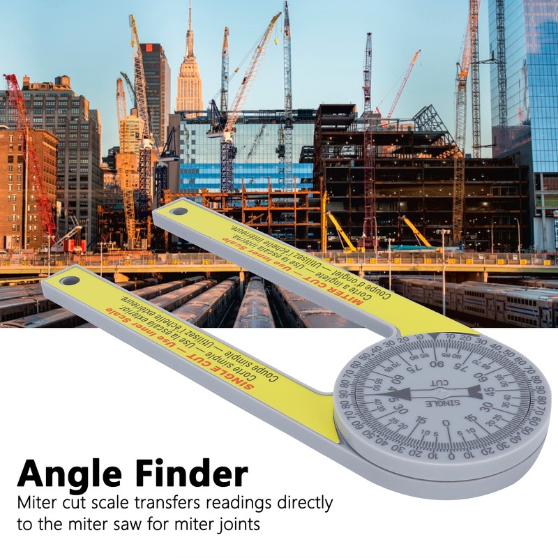 Miter Saw Protractor Portable Calibration 3-Dimensional Goniometer Angle Finder Tools
