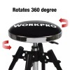 WORKPRO Bar Stools 360 Degree Swivel Black Chair Heavy Duty
