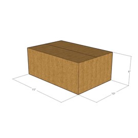 E1 Packaging 15" x 10" x 6" Corrugated Boxes 32 ECT (Pack of 25-15x10x6) | Quality Moving Boxes. Great for Shipping Boxes for Business, Office or Home.