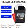 Premium Neck Wallet Travel Pouch and Passport Holder, RFID Protected,