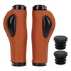 Artificial Leather Bicycle Grips Liquid Silicone Palm Pad Shock Absorption
