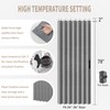 Vatge Closet Curtain for Open Closet, Pleated Folding Curtains for
