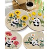 TINDTOP 4 Sets Embroidery Kit for Adult, Panda Embroidery Practice