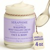 Seraphime Whipped Beef Tallow for Skin Care, Organic Pure Grass
