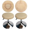 HuaLiSiJi Round Stool Covers 12-16 Inch/30-40cm Bar Stool Covers, Luxurious