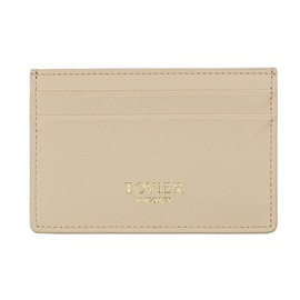 TOVIER Slim Credit Card Holder Top Grain Cowhide Leather Wallet