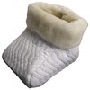 Foot Warmer Foot Muff with Merino Lambskin Colour Combination White/White