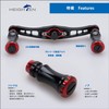 HEIGHTEN 3.6 inches (92 mm) Bait Reel Handle for Shimano,