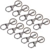 10Pcs Key Chain Plating Non Fading Simple Keychain Bag Buckle