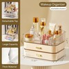 Decorcode Makeup Organizer with Stackable Drawers, Bathroom Countertop Vanity Organizers