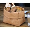 Large XXL Bread Basket/Sand/Modern/Vegan Leather as Fabric Alternative/Bread Bag/Bread Basket/Fruit