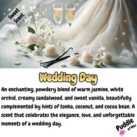 Wedding Day Whipped Soap Body Wash - 150g - Natural Oils & Kaolin Clay - Sweet & Powdery Scent - Vegan Friendly - Puddle of Wax - Made in the UK