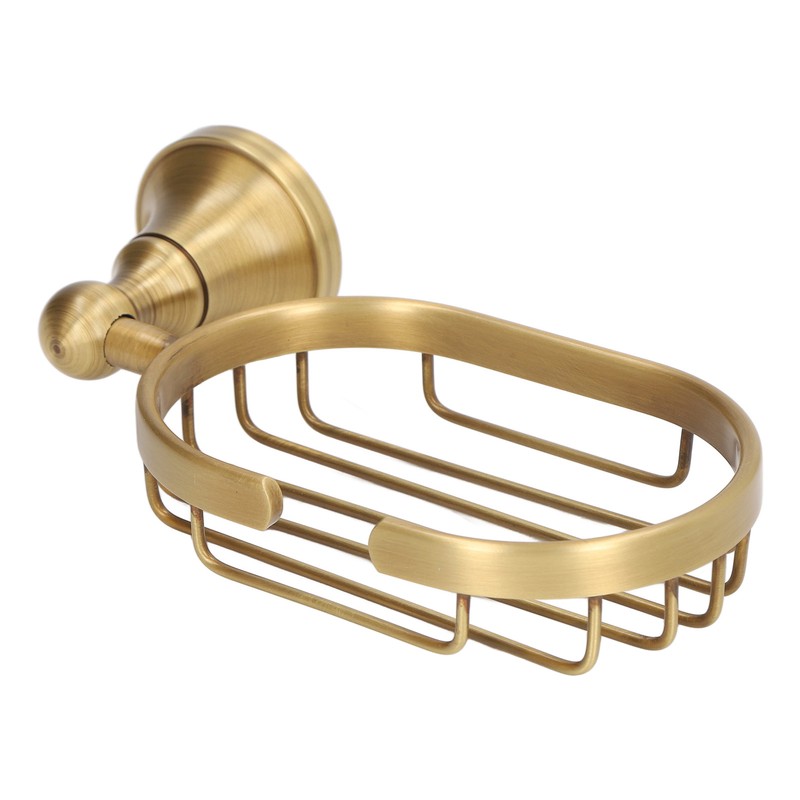 Wall Soap Dish Bottom Hollow Design Retro Style Keeping Tidy
