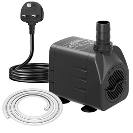 Knifel Knifel Submersible Pump 750L/H 16W Dry Burning Protection with Ultra Quiet Design 1.6m High Lift for Fountains, Hydroponics, Ponds, Aquariums & More