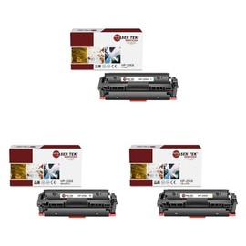 Laser Tek Services Compatible Toner Cartridge Replacement for 206X W2111X W2112X W2113X High Yield Works with HP Color Laserjet Pro M255dw M282 M283fdw Printers (Cyan, Magenta, Yellow, 3 Pack)