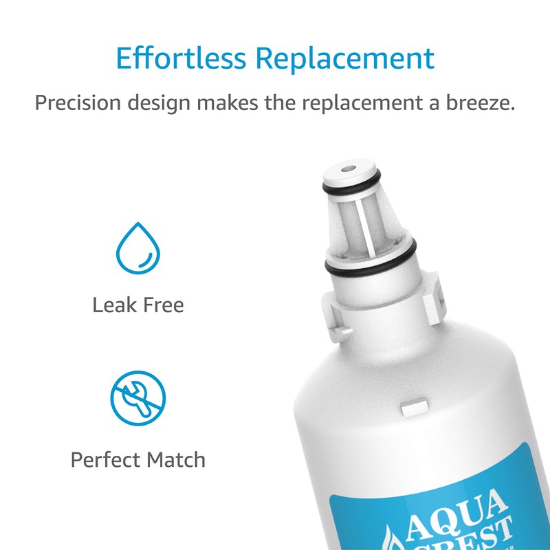 AQUACREST Replacement 7012333 Refrigerator Ice Maker Water Filter, Compatible with