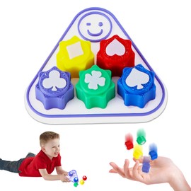 Gong gi Korean Game Squid Gong-Gi Game Poker Theme 5PCS Gong gi Stones Jacks Play Minigame Grasping Stones with Base Fun Board Reflex Challenge Play for Squid TV Fans Kids And Adults