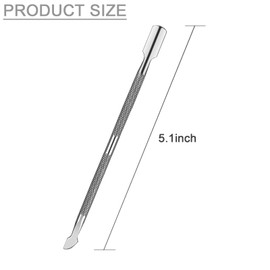 Professional Cuticle Remover Tool, Metal Cuticle Pusher and Scraper, Dual-Sided Cuticle Remover for Manicure and Pedicure