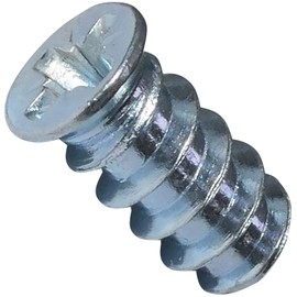 AERZETIX - C44759 - Set of 100 - Euro Screws Furniture Screws for Furniture Cabinet Wardrobe Built-in Cabinet - Wooden Assembly - Diameter 6.3 x 13 mm - Galvanised Steel Metal - Imprint Pozidriv