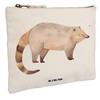 Mr. & Mrs. Panda Nose Bear Makeup Bag, White, Hand