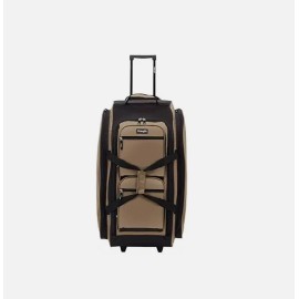 Wrangler Wesley Rolling Duffel Bag, Tannin, Large 30-Inch