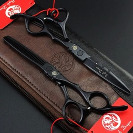 Purple Dragon - Tijeras profesionales de corte de pelo y tijeras de adelgazamiento de salón de 6,0 pulgadas, perfectas para peluquero, estilista, peluquero y uso doméstico