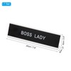 PATIKIL Funny Nameplate, 8"x2" Novelty Desk Sign Plaque Aluminum Desk