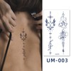 Qpout 9 Sheets Semi-Permanent Tattoos for Women Girls Realistic Temporary