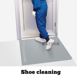 SATECH Sticky/Tacky/Adhesive Mat 26"" x 45"" Gray (Case of 4 Mats,30 Sheets Each) for Cleanroom Laboratory Hospital Construction Pets, Grey